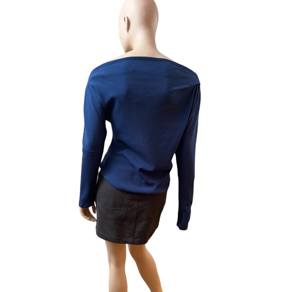 Free People We the Free Main Squeeze Off the Shoulder Slouchy Sweater Sz Medium - Picture 4 of 11